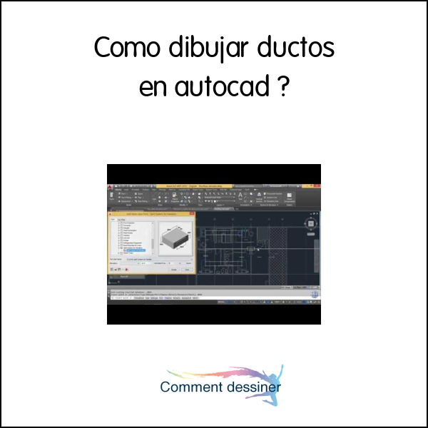 Como dibujar ductos en autocad